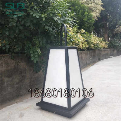 小区花园的优雅守护者 砂黑色不锈钢庭院灯