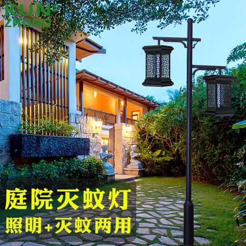 庭院灯也能灭蚊？新中式户外防水壁灯，点亮庭院守护健康